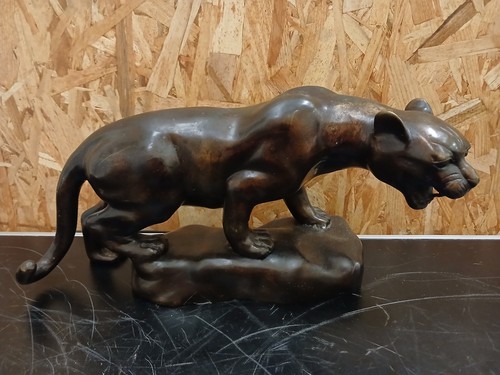 Panthere bronze objet - (,