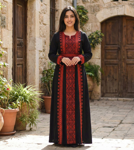 Caftan palestinien tatreez - caftan,
