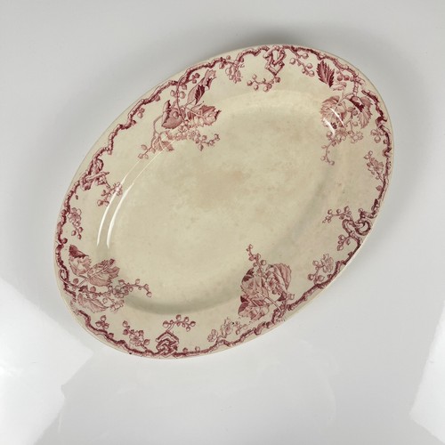 Lunéville plat ovale terre - plat,