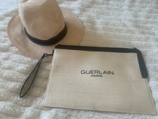 Élégante Grande Pochette Noir Crème Guerlain Neuve