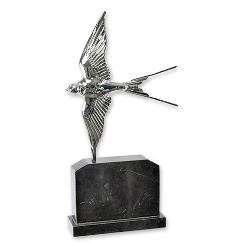 Sculpture bronze argentée - sculpture,