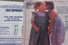 PATRON ROBE TABLIER  taille  2