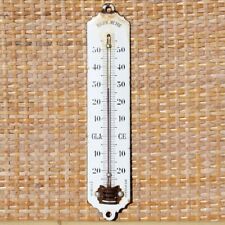 Ancien thermomètre sur Plaque émaillée  25 cm