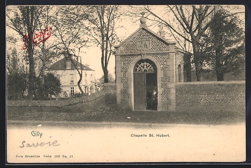 Cpa gilly chapelle hubert - cpa, st.