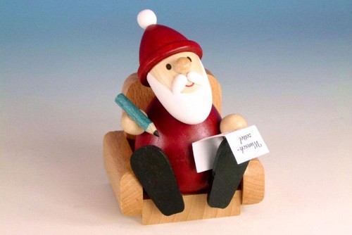 Figurine bois père noël - en,