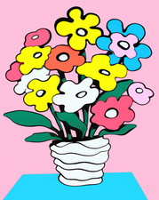 Affiche fleur pop art - art