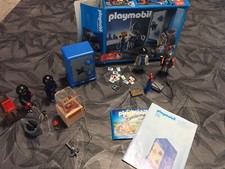 Playmobil cambrioleurs / coffre fort 3161 + Rajout Voleurs Couronne Boîte