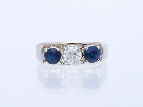 Bague diamant saphir - diamant, ct