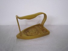 PRESSE PAPIER DE BUREAU FER A REPASSER ANCIEN THERMOLAQUE DORE