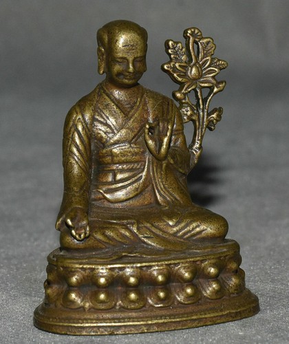 5cm old tibet bronze buddhism - bronze,