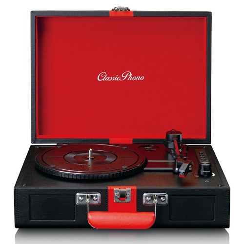Platine disque vinyle rouge - disque,