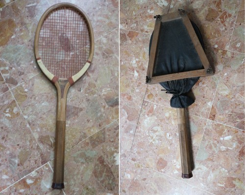 Ancienne raquette tennis - de,