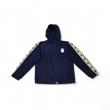 A Bathing Ape Bape Fermeture Éclair Polyester Capuche Veste Bleu Marine Taille
