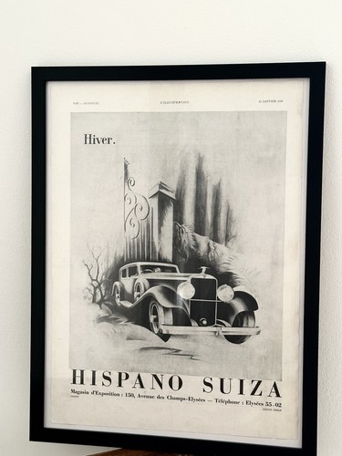 Affiche ancienne 1935 - , hispano