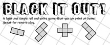 Jeu de société Black It Out the roll and write print and play
