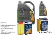 Bosch Paquet pour Inspection 6 L XL Mercedes Huile 5W-30 229.52 Classe C/C 180