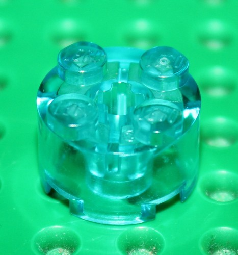 Lego trltblue brick round - brick, ref