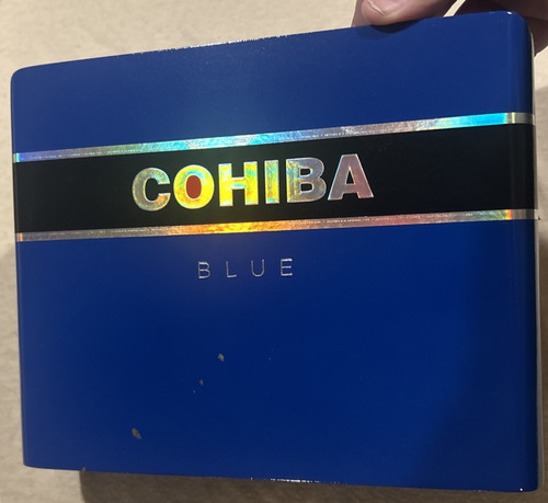 Cohiba blue empty wooden cigar - cohiba,