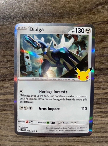 Carte pokémon dialga 103 128 - carte,