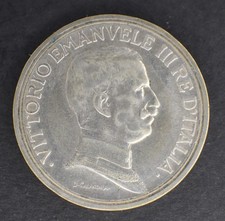 Pièce de 2 lires en Argent Victor Emmanuel III