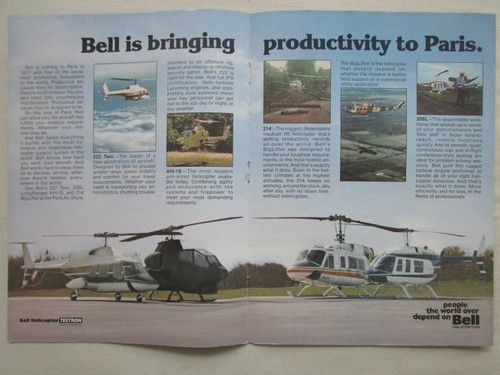 1977 pub bell helicopter 222 - 5/1977,