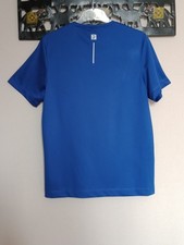 Tee-shirt Manches Courtes Homme, Kalenji, Bleu Électrique, Taille M
