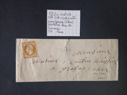 Lettre france timbre - lettre, napoléon