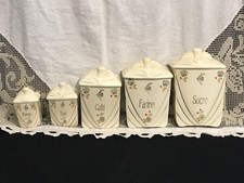 Série de 5 anciens pots à