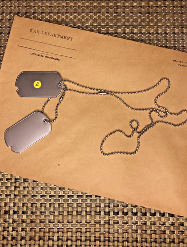 Paire dog tags avec - dog,