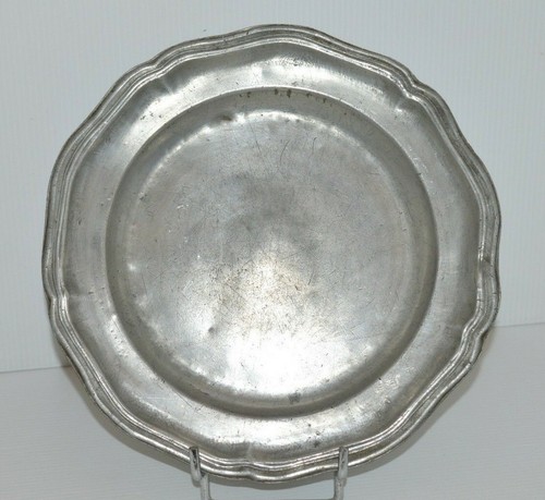 Assiette louis etain - -assiette,