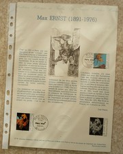 Document Du Premier Jour " 100 Ans De La Naissance De M.Ernst" 1991