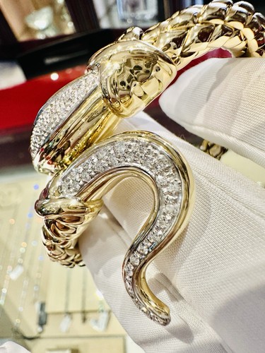 Bracelet serpent chimento - serpent, or