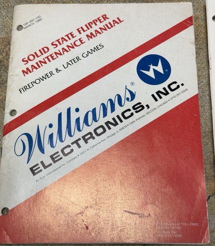 Williams pinball solid state - pinball,