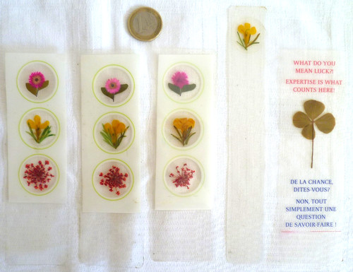 Anciens marque pages - anciens, fleurs