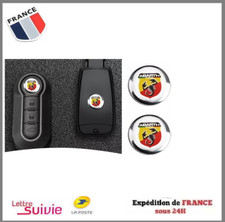 2 LOGO STICKERS POUR CLÉ Fiat ABARTH 500