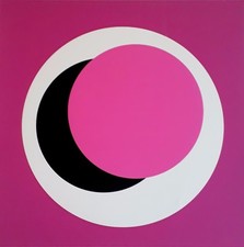 Geneviève Claisse sérigraphie signée estampe couleurs abstrait abstraction