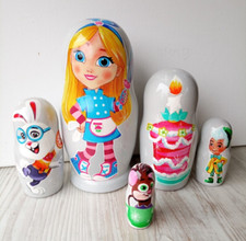 Poupées imbriquées pour enfants Alice au pays des merveilles Matriochka cadea...