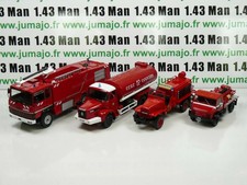LOT 4 CAMIONS POMPIERS IXO 