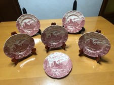 Lot de six assiettes dessert Castle Story - Johnson, Brothers, coloris rose
