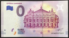 Billet euro Souvenir  OPÉRA GARNIER - PARIS - 2019
