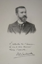 DOCTEUR CALMETTE INSTITUT PASTEUR  GRAVURE SUR BOIS  MARIANI 1908 PRINT M296