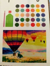 broderie diamant paysage de montgolfière 30x 40 cm 15.000 pièces 