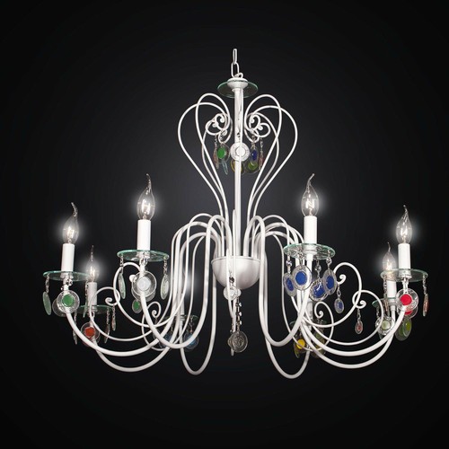 Lustre contemporain fer - fer, forgé