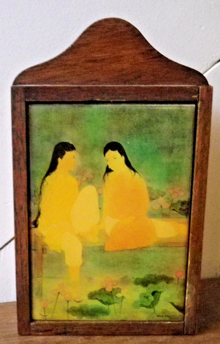 Boîte clés murale bois - boîte, à