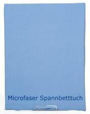 Drap-housse drap-housse housse de couette en microfibre jersey 100x200 bleu 