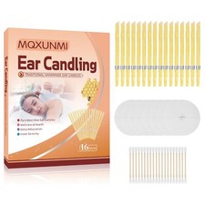 16 Pièces Naturelle Bougies d’Oreilles avec Organique Naturelle Bougies Pour ...