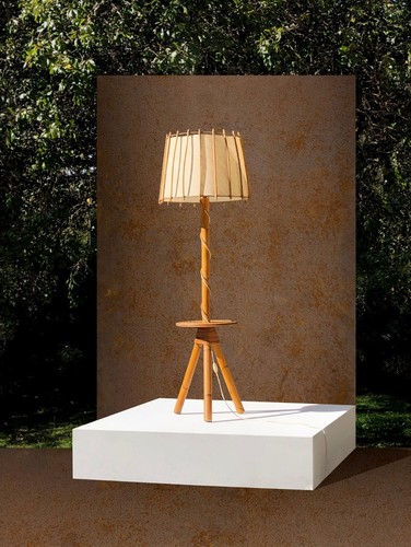 1950 audoux minnet lampadaire - 1950,