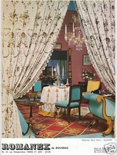 Publicité ancienne tissu Romanex de Boussac 1963 issue de magazine