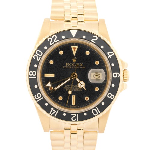 Rolex gmt master black 18k - black,