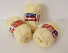 Pingouin Lot 11 Pelotes Pingolaine Pure Laine Coloris Vanille Made in France